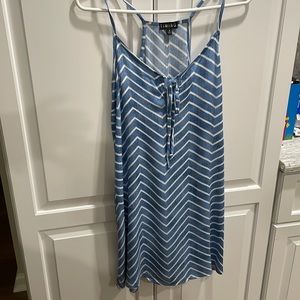 Small Blue Chevron print Boutique loose fitting Sundress